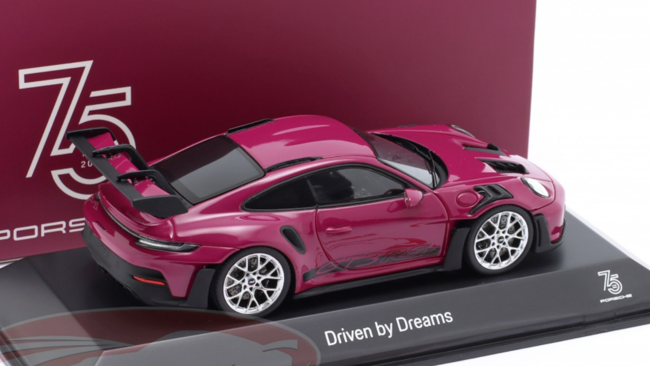 1/43 Dealer Edition 2022 Porsche 911 (992) GT3 RS (Star Ruby Red) Car Model