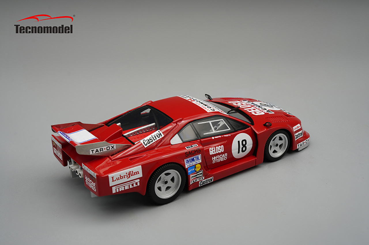 1/43 Tecnomodel Ferrari 308 GTB Turbo Silverstone 6 Hours 1981 DNF Carclo Facetti - Martini Finotto Car Model