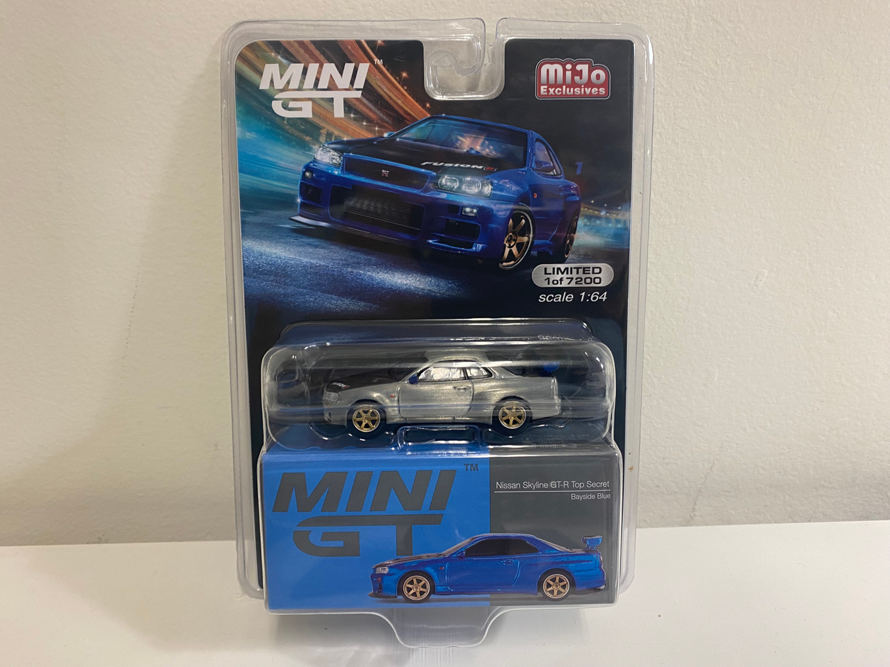 CHASE CAR 1/64 Mini GT Nissan Skyline GT-R (R34) Top Secret