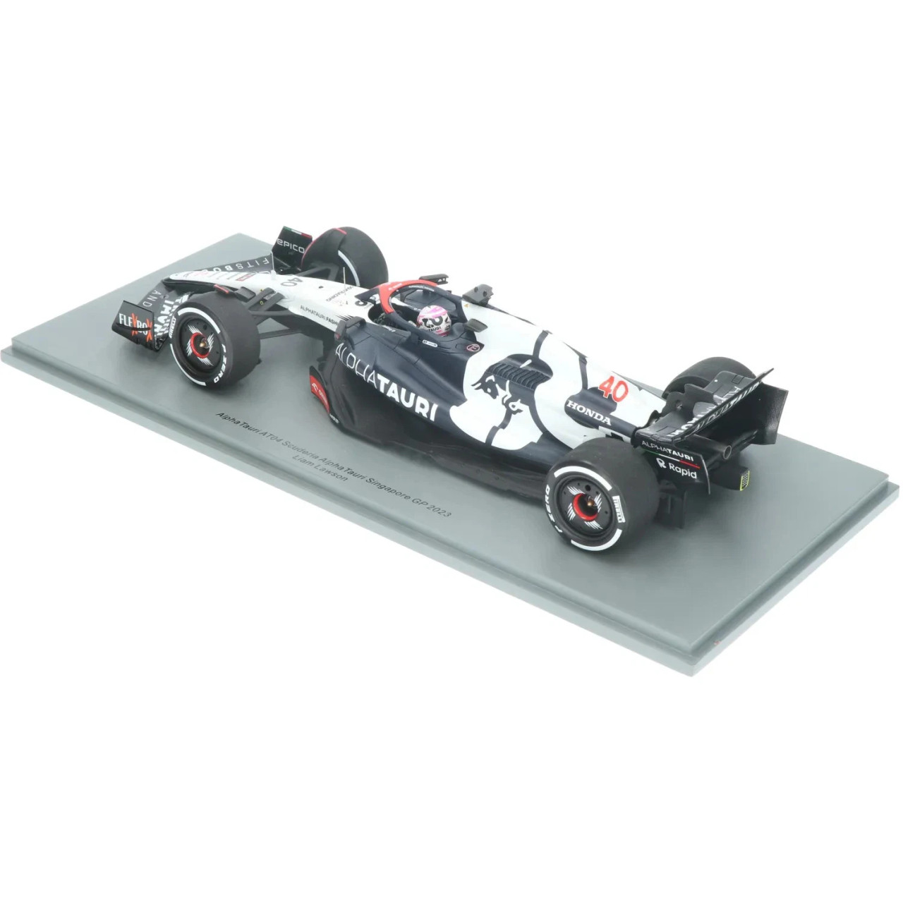 1/18 Spark 2023 Formula 1 AlphaTauri AT04 No.40 Scuderia AlphaTauri Dutch GP Liam Lawson Car Model