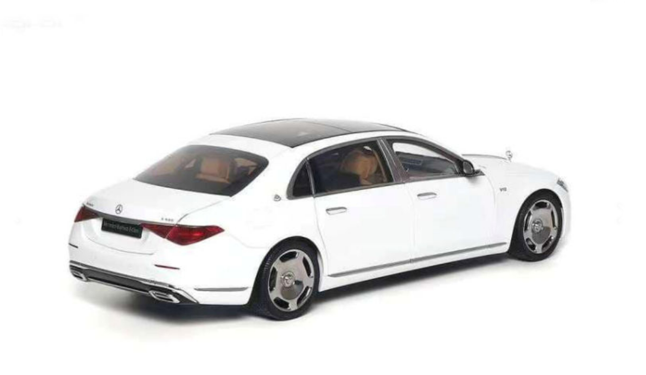 1/18 Almost Real 2021 Mercedes-Benz Maybach S-Class (Z223) (Diamond White) Car Model