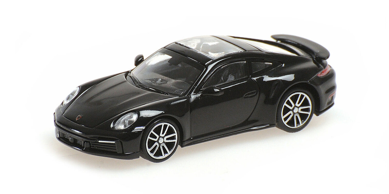 【MAXICHAMPS】Porsche 911 Turbo Black 1/87 Minichamps 2020 Porsche 911 (992) Turbo S (Black) Car