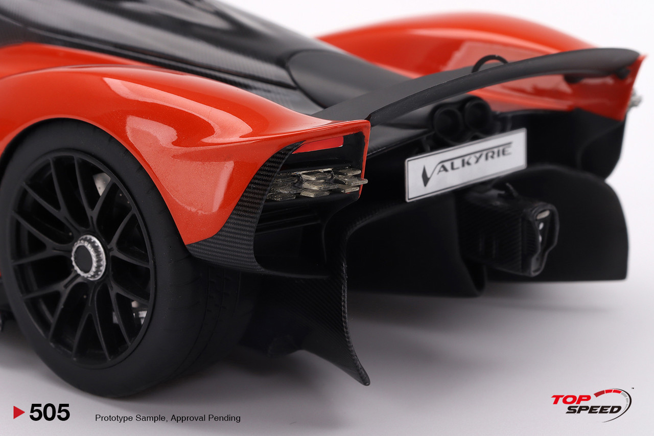 1/18 Top Speed Aston Martin Valkyrie (Maximum Orange) Car Model