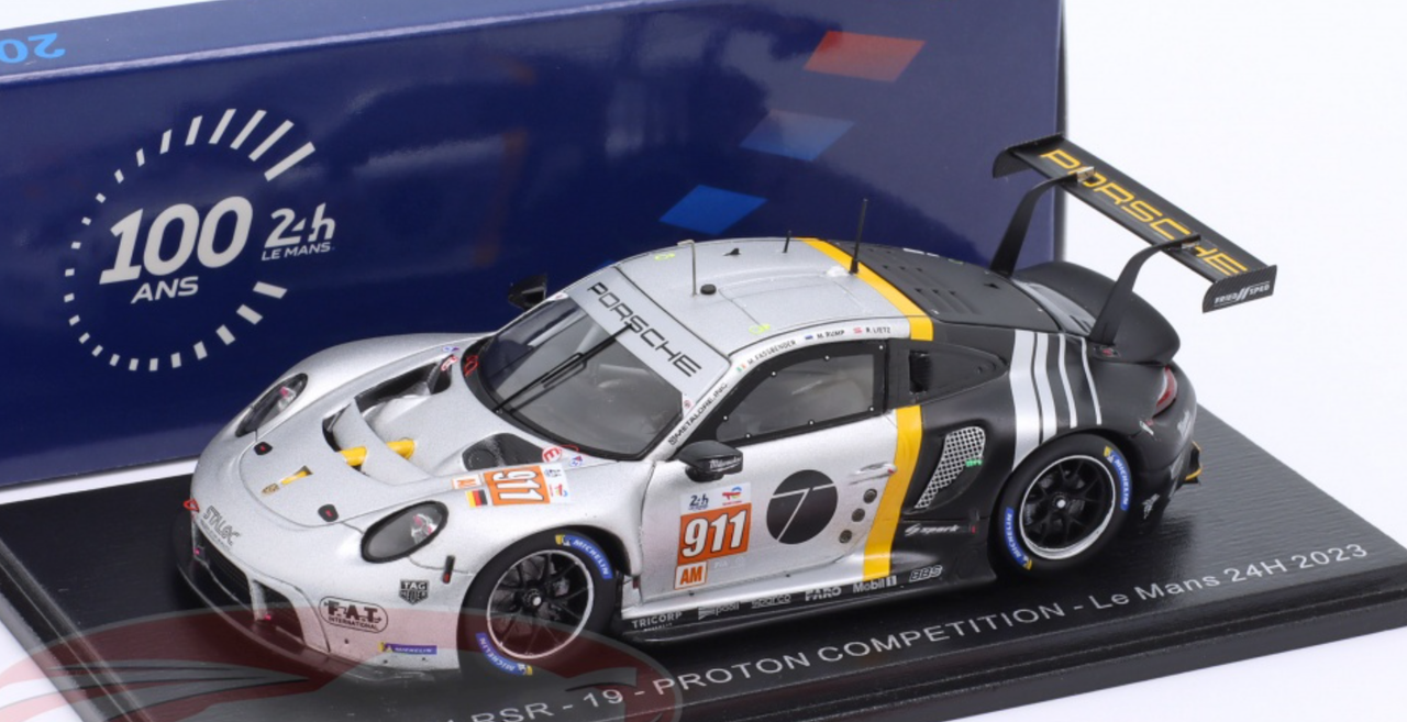 1/43 Spark Porsche 911 RSR - 19 No.911 PROTON COMPETITION 24H Le Mans 2023  M. Fassbender - M. Rump - R. Lietz Car Model