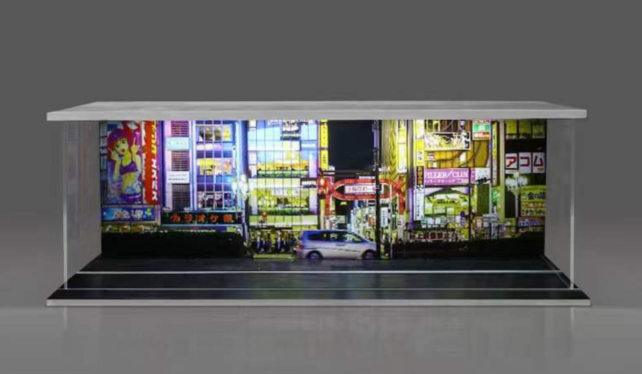 1/64 MoreArt City Street Diorama with Lights Version B