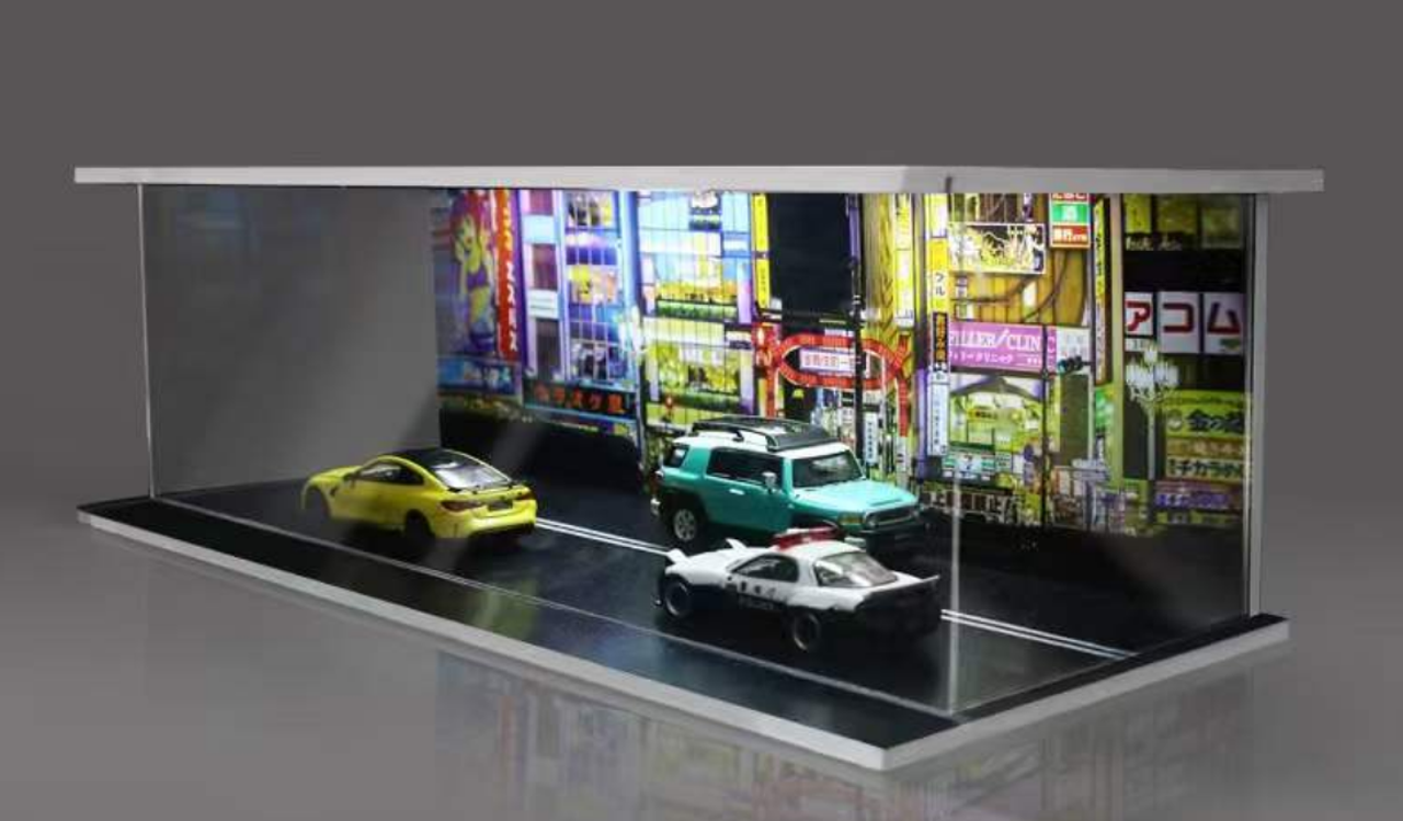 1/64 MoreArt City Street Diorama with Lights Version B