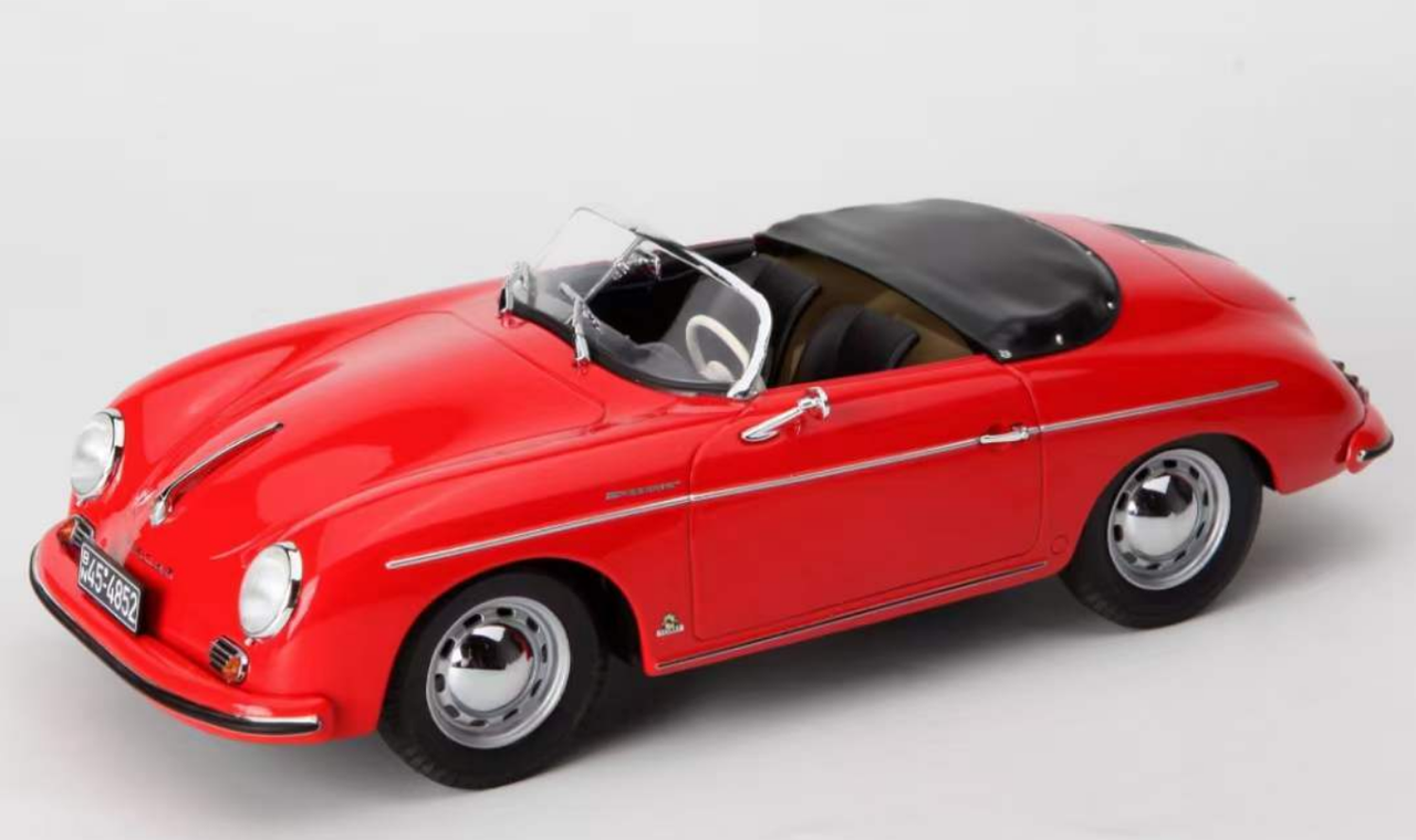 1/18 Norev 1954 Porsche 356 Speedster (Red) Diecast Car Model