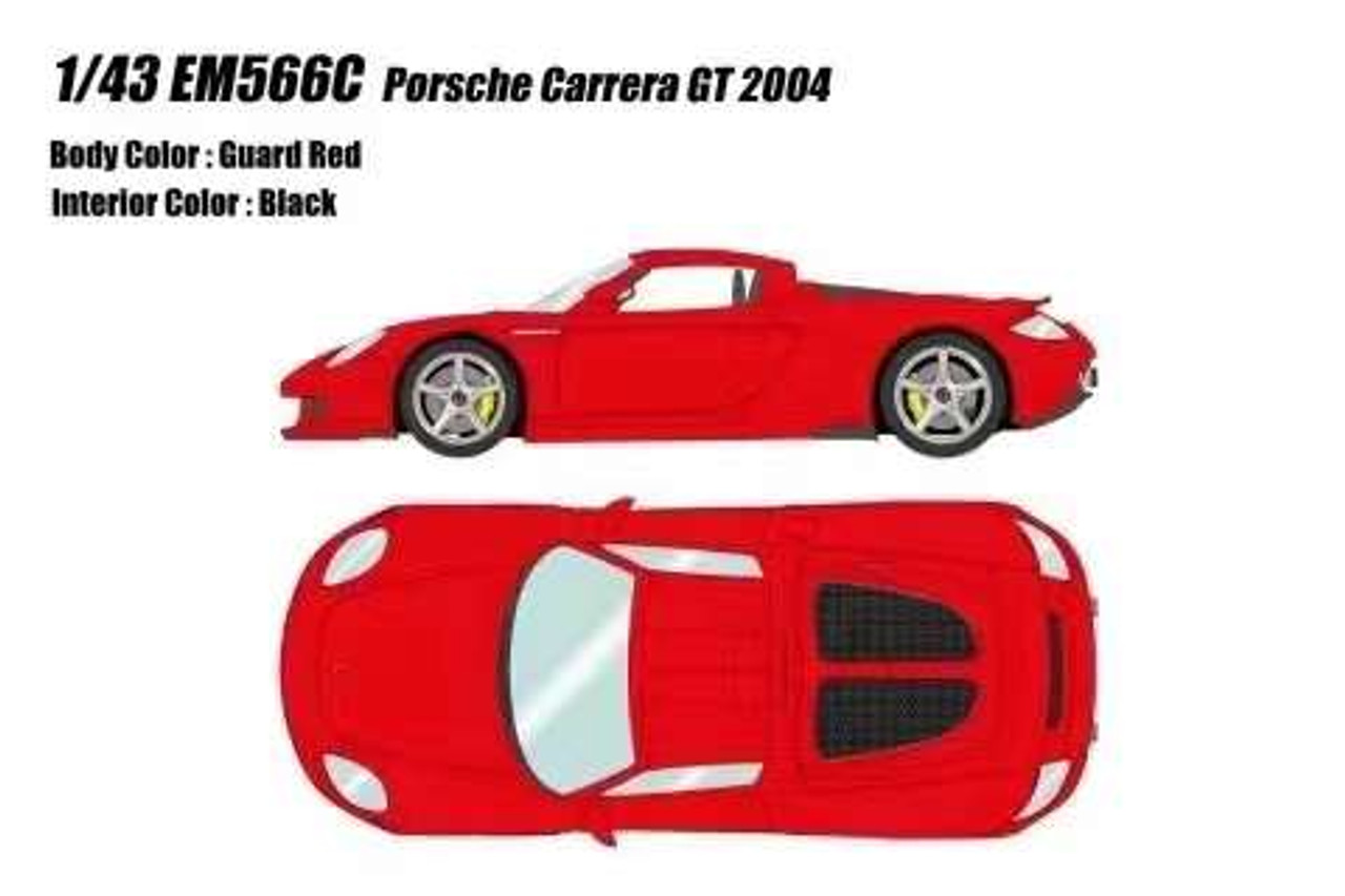 1/43 Makeup 2004 Porsche Carrera GT (Guard Red) Car Model