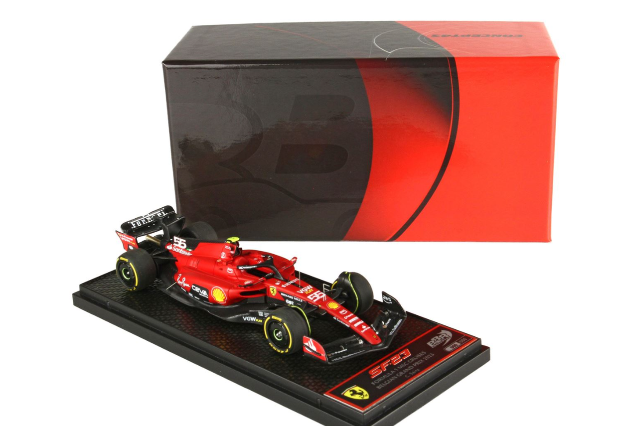 1/43 BBR 2023 Formula 1 Ferrari SF-23 Gp Belgium Spa Francorchamps Carlos Sainz Car Model