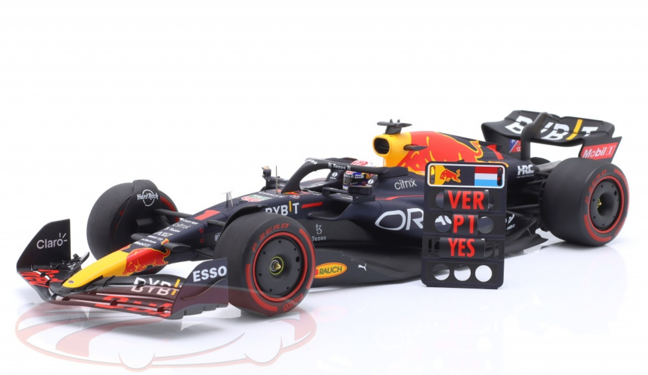 1/18 Spark 2022 Formula 1 Max Verstappen Red Bull RB18 #1 Winner Dutch GP Car Model