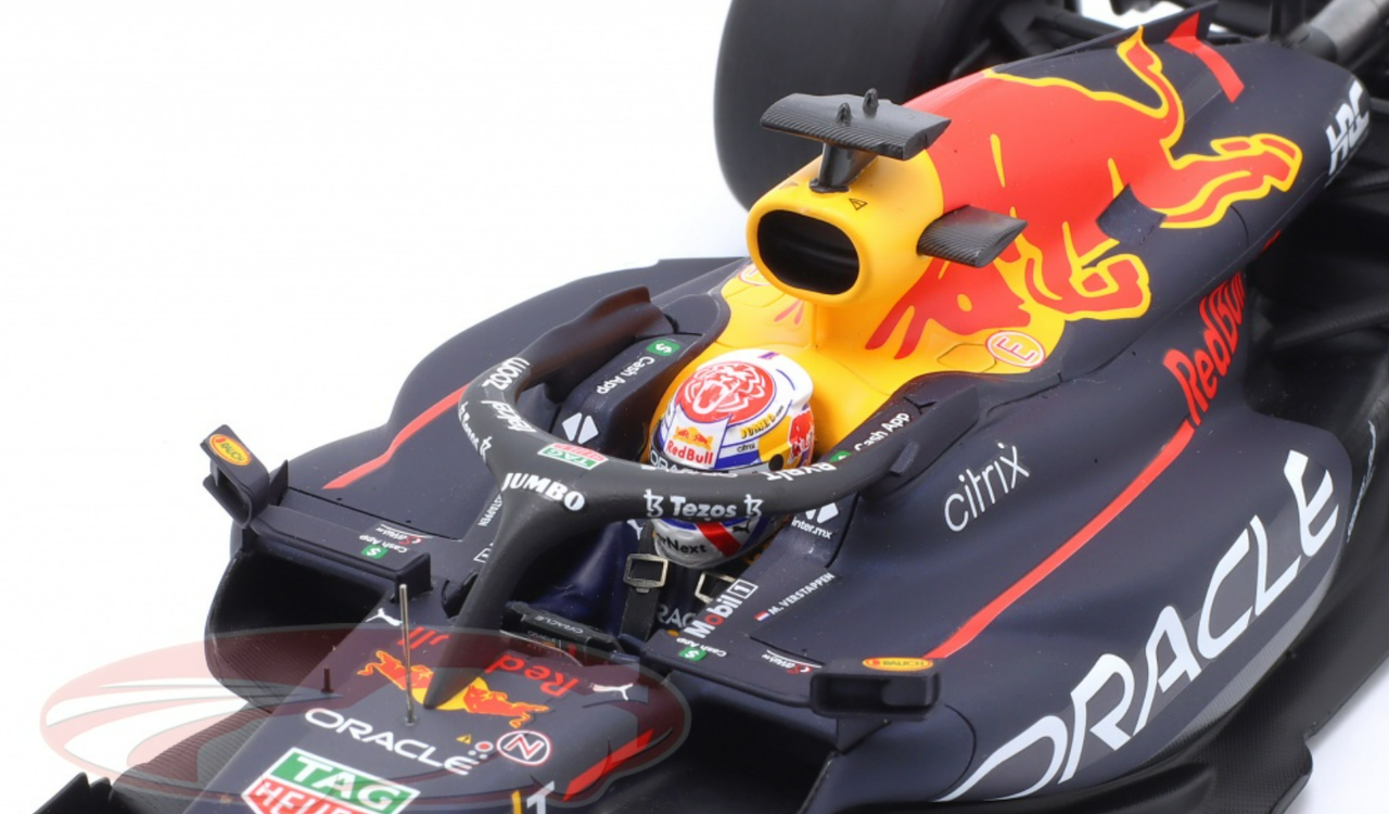 1/18 Spark 2022 Formula 1 Max Verstappen Red Bull RB18 #1 Winner Dutch GP Car Model