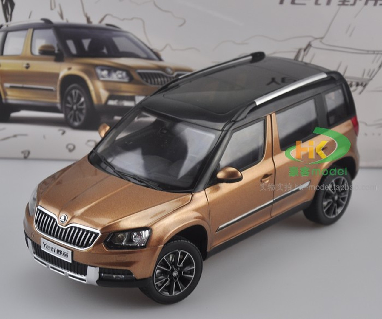 1/18 Dealer Edition Skoda Yeti (Golden/Brown) Diecast Car Model