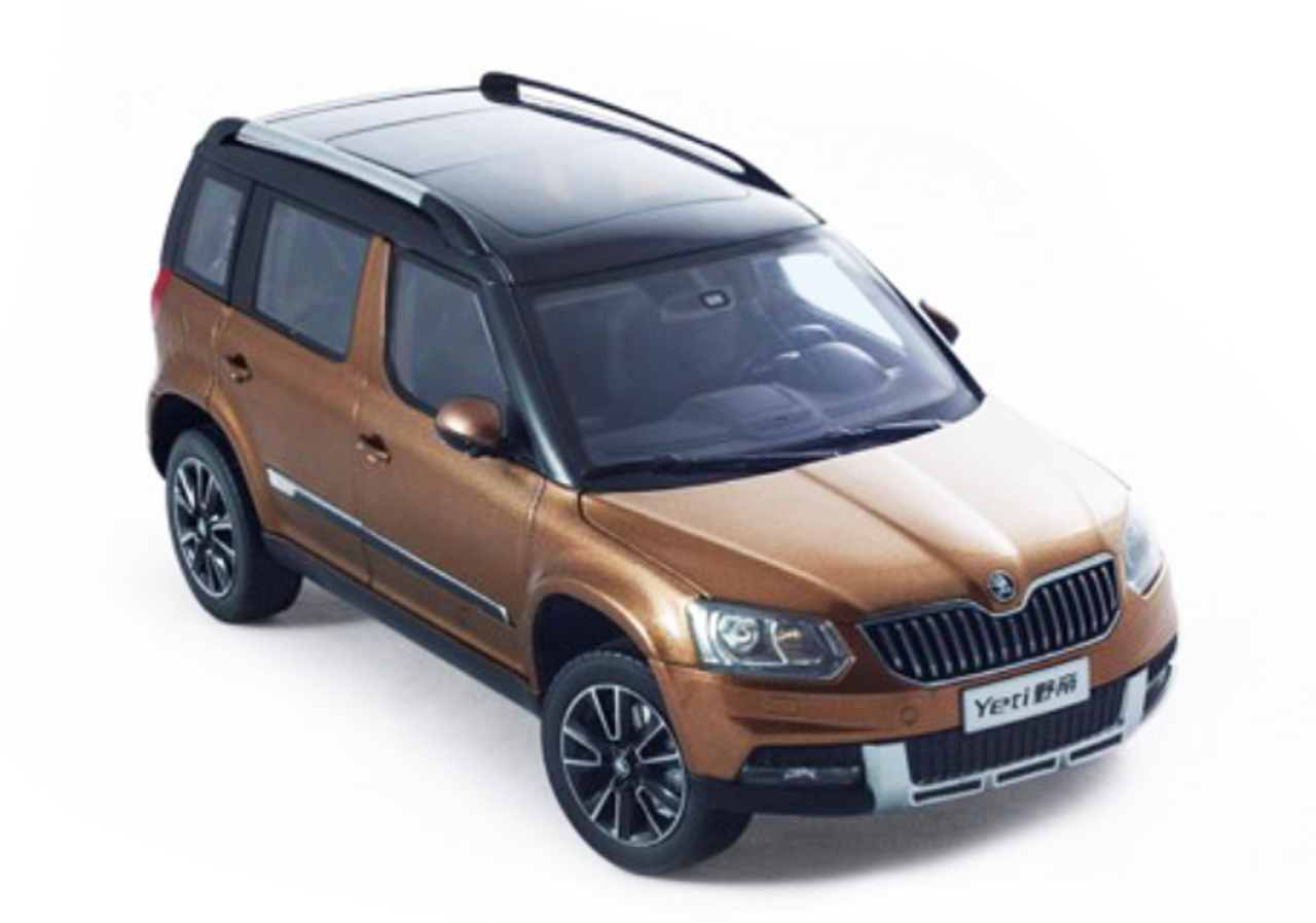 1/18 Dealer Edition Skoda Yeti (Golden/Brown) Diecast Car Model