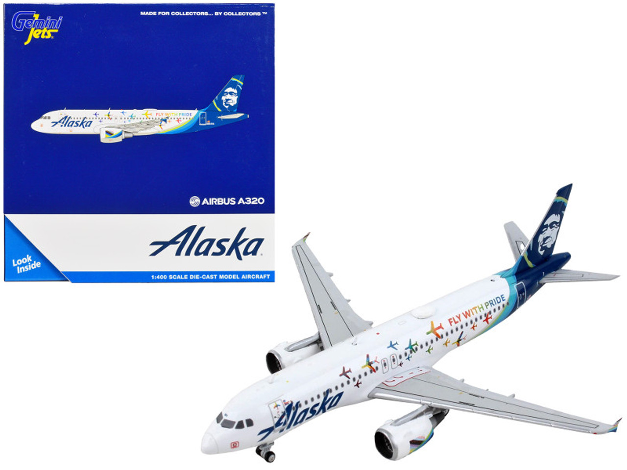 Airbus A320 Commercial Aircraft "Alaska Airlines - Fly with Pride