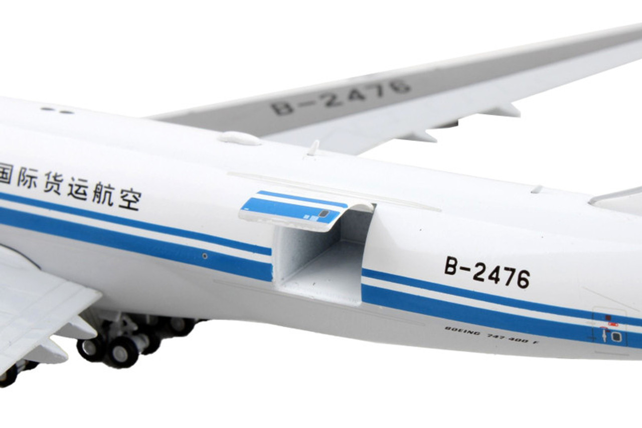 Boeing 747-400F Commercial Aircraft Air China Cargo White with Blue Stripes 1/400 Diecast Model Airplane by GeminiJets