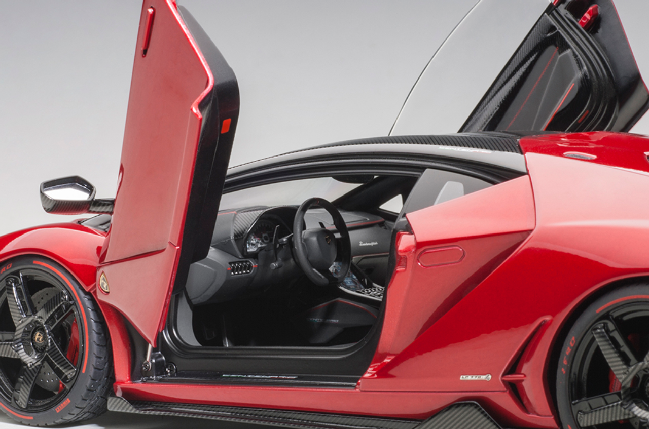 1 18 Autoart Lamborghini Centenario Roadster Rosso Efesto Metallic Red Diecast Car Model Livecarmodel Com