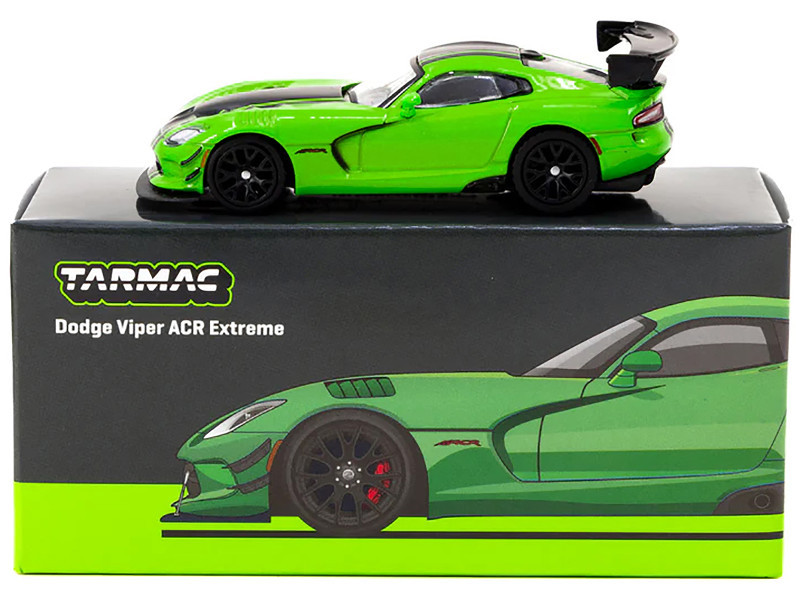 ミニカー DODGE VIPER 1/64 Tarmac Works Dodge Viper ACR Extreme Green Metallic