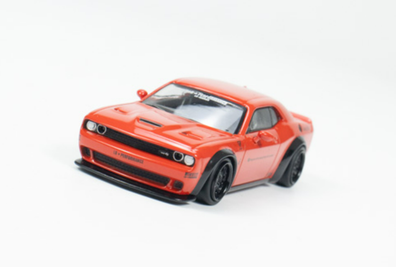 1/64 Tarmac Works LB-WORKS Dodge Challenger SRT Hellcat Red Diecast Car Model