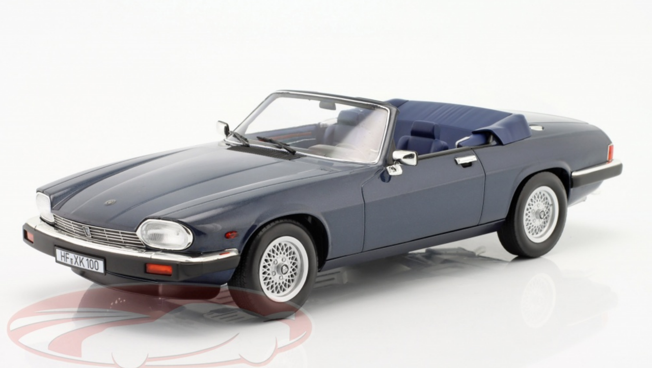 1/18 Norev 1988 Jaguar XJ-S XJS Convertible (Dark Blue Metallic