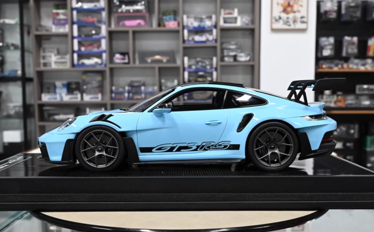 1/18 Timothy & Pierre TP Porsche 911 992 GT3 RS Weissach Package (Gulf Blue) Resin Car Model Limited 29 Pieces