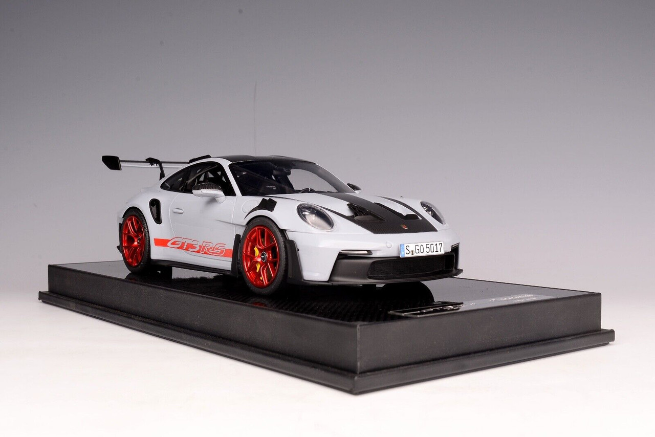 1/18 Timothy & Pierre TP Porsche 911 992 GT3 RS Weissach Package (Arctic Grey) Resin Car Model Limited 29 Pieces