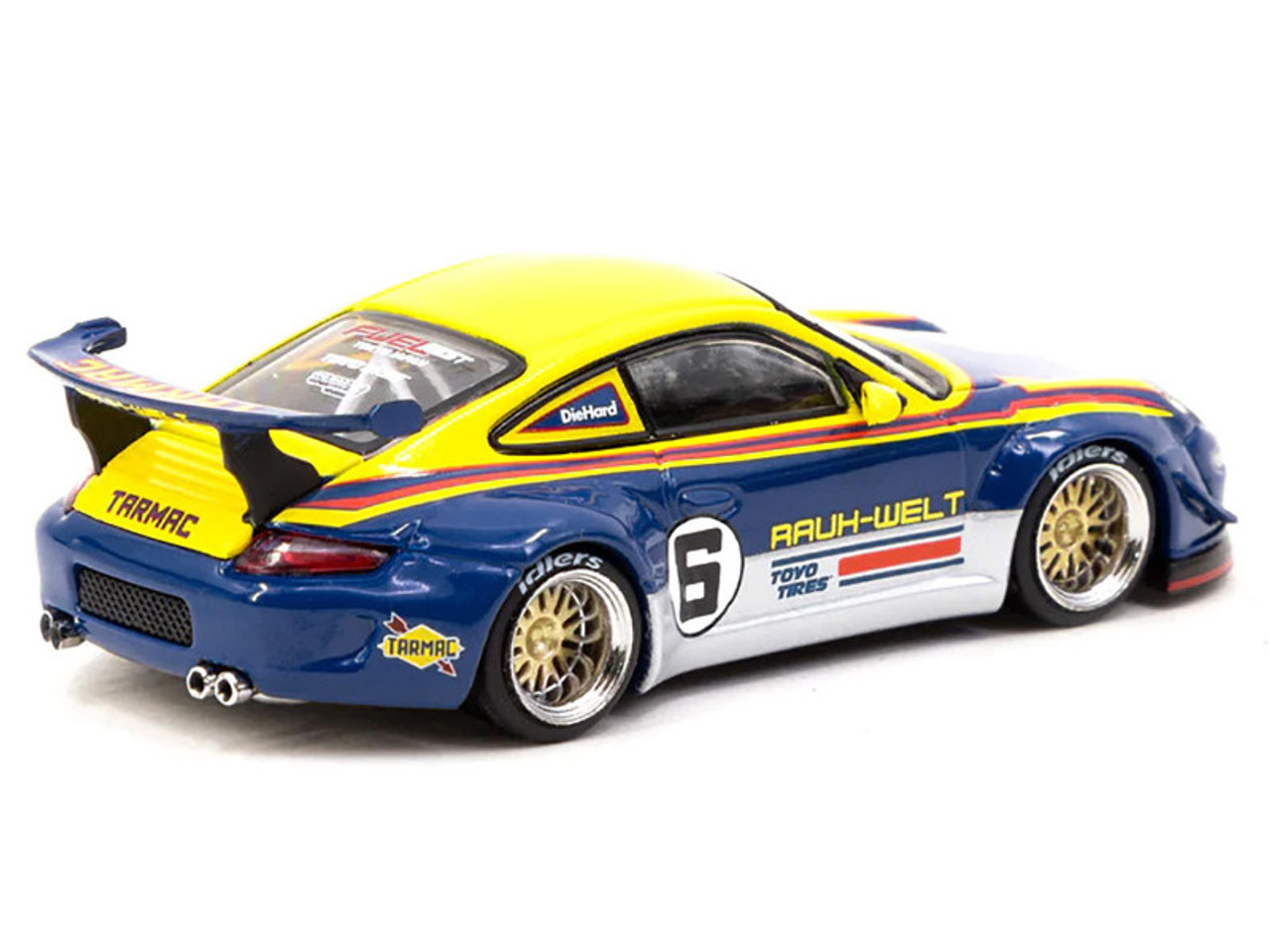 Porsche RWB 997 #6 Blue and Yellow with Graphics 