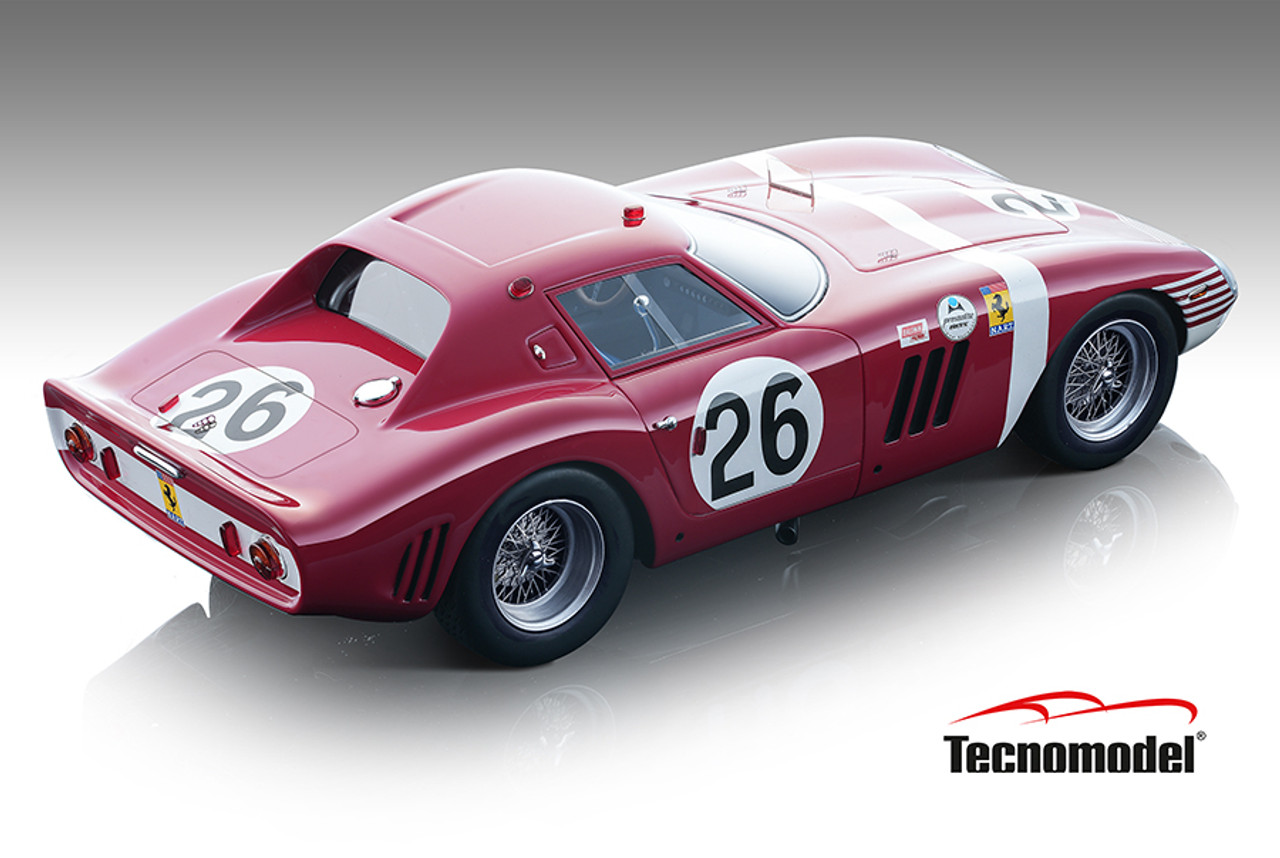 1/18 Tecnomodel Ferrari 250 GTO 64 Reims 12h 1964  Car #26 Winner P. Rodriguez - N. Vaccarella Car Model