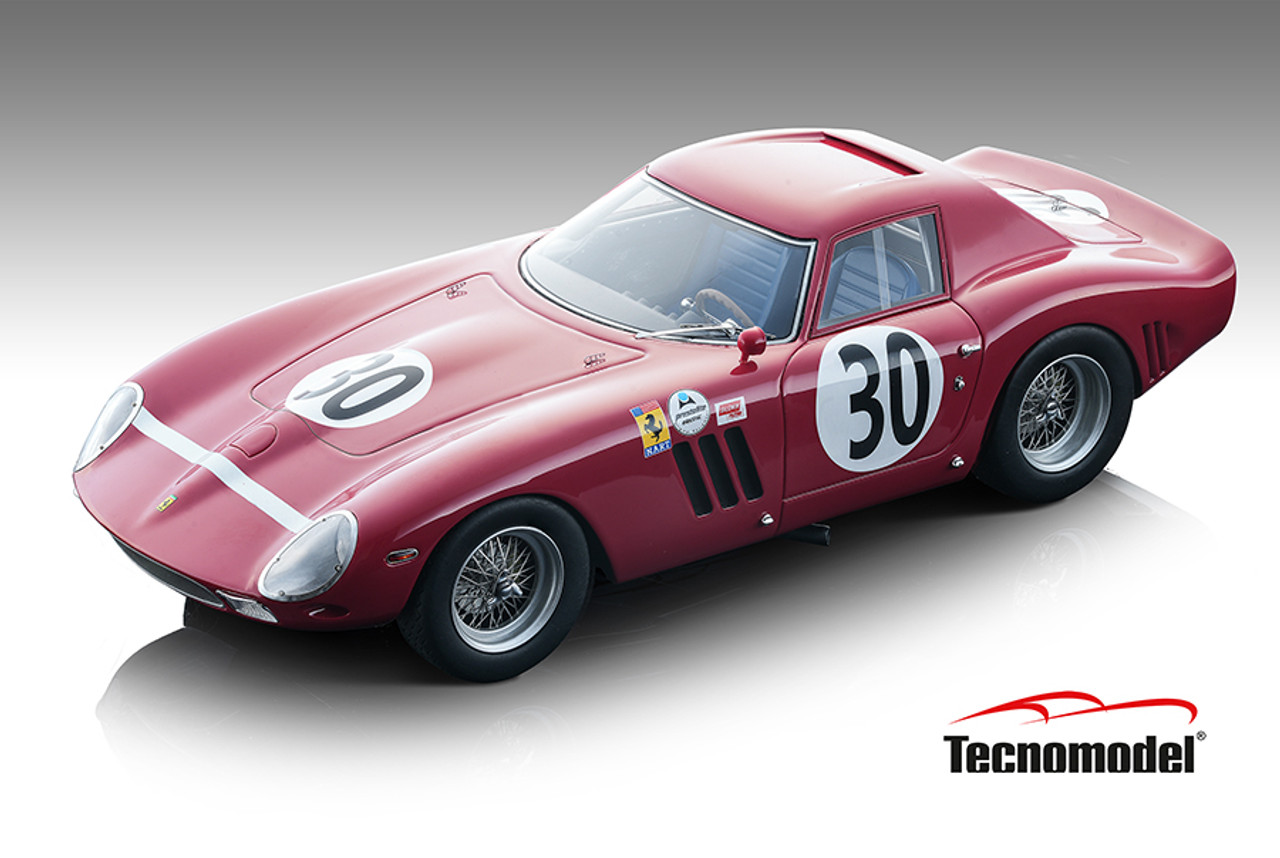 1/18 Tecnomodel Ferrari 250 GTO 64 Daytona 2000 kms 1964 Car #30 Winner P. Hill - P. Rodriguez Car Model