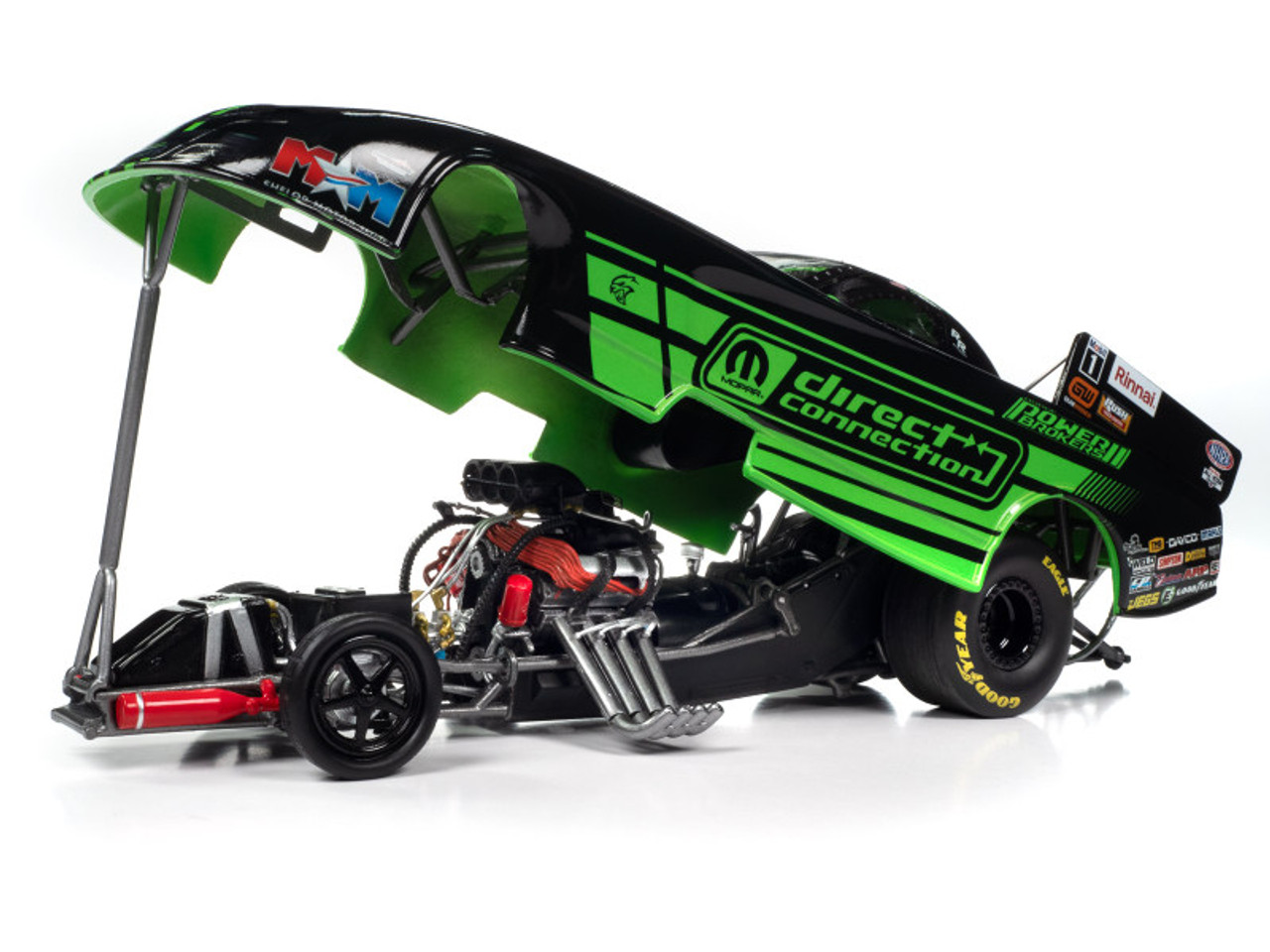 Dodge Charger SRT Hellcat NHRA Funny Car Matt Hagan "MOPAR - Direct Connection" (2023) "Tony Stewart Racing" Limited Edition to 1008 pieces Worldwide 1/24 Diecast Model Car by Auto World