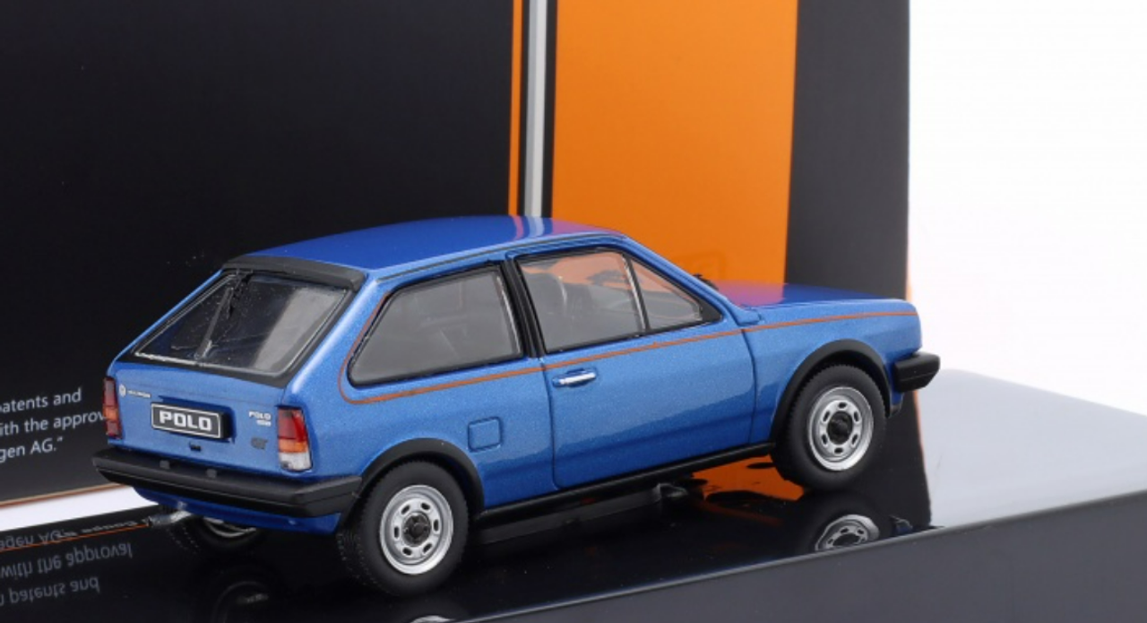 1/43 Ixo 1985 Volkswagen VW Polo MK2 Coupe GT (Blue) Car Model