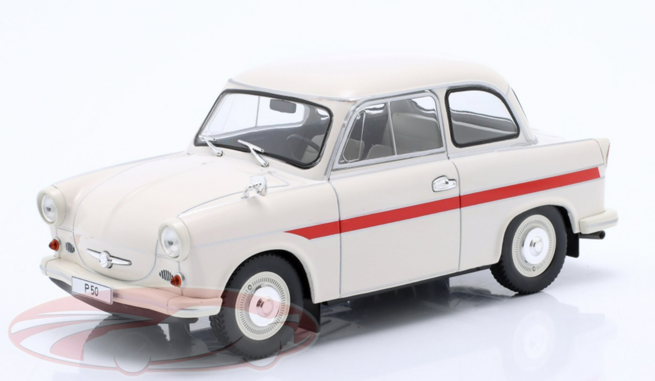 1/24 WhiteBox 1959 Trabant P50 (White) Diecast Car Model