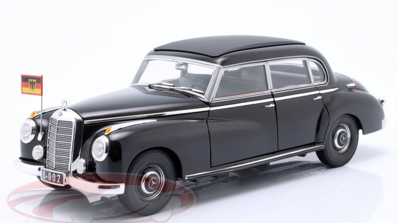 1/18 Norev 1955 Mercedes-Benz 300 (W186) Konrad Adenauer (Black) Diecast Car Model