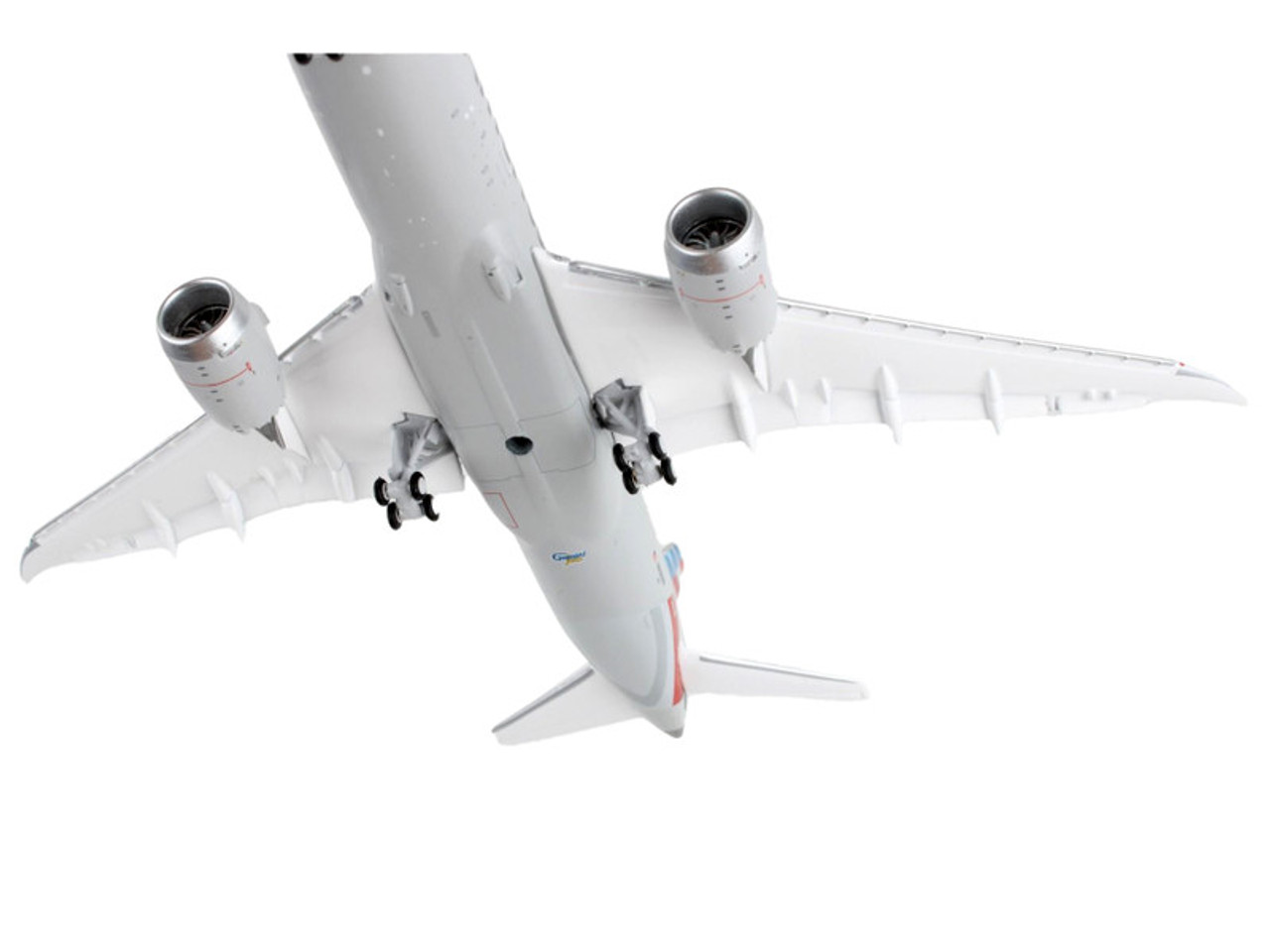 Boeing 787-8 Commercial Aircraft with Flaps Down 