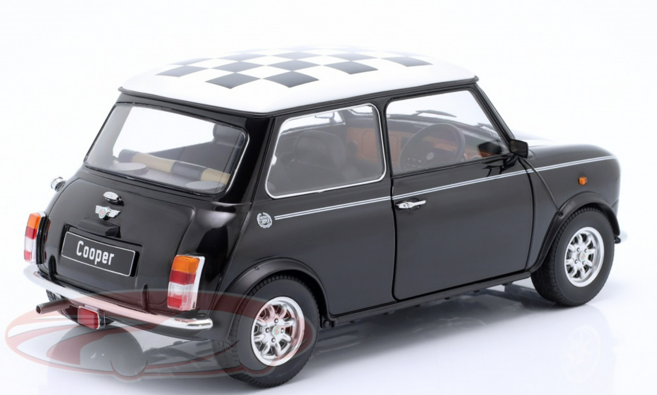 1/12 KK-Scale Mini Cooper RHD (Black & White) Diecast Car Model