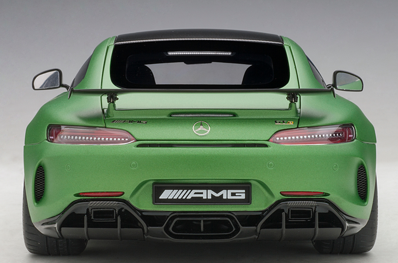 OPEN BOX & BOX DENT 1/18 AUTOart Mercedes-Benz Mercedes AMG GT R GTR (AMG Green Hell Magno, Matte Metallic Green) Car Model