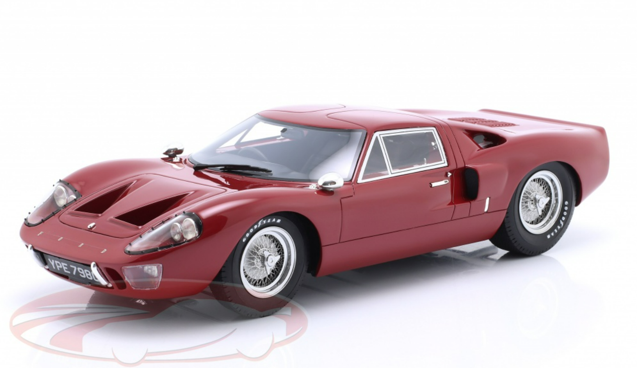 1/18 Cult Scale Models 1966 Ford GT40 MK III RHD (Dark Red) Car Model