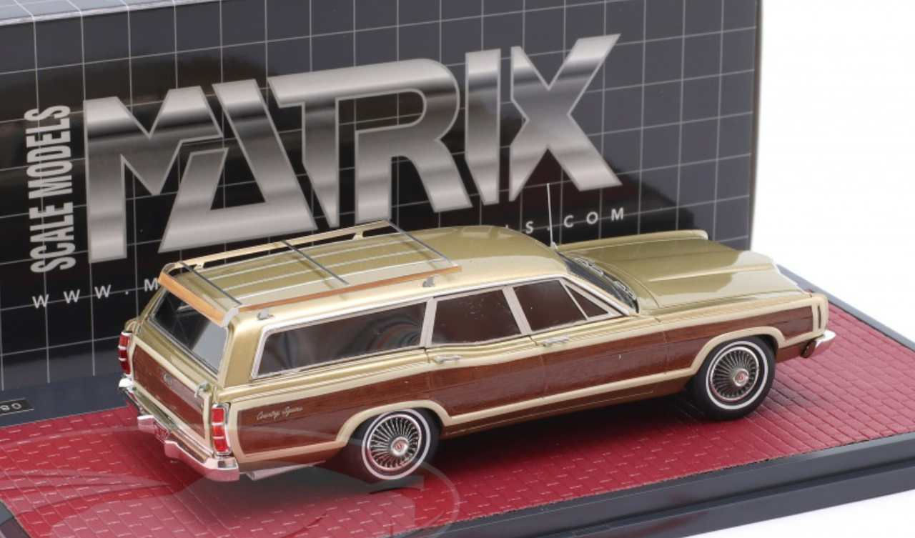 1/43 Matrix 1969 Ford LTD Country Squire (Gold Metallic) Car Model