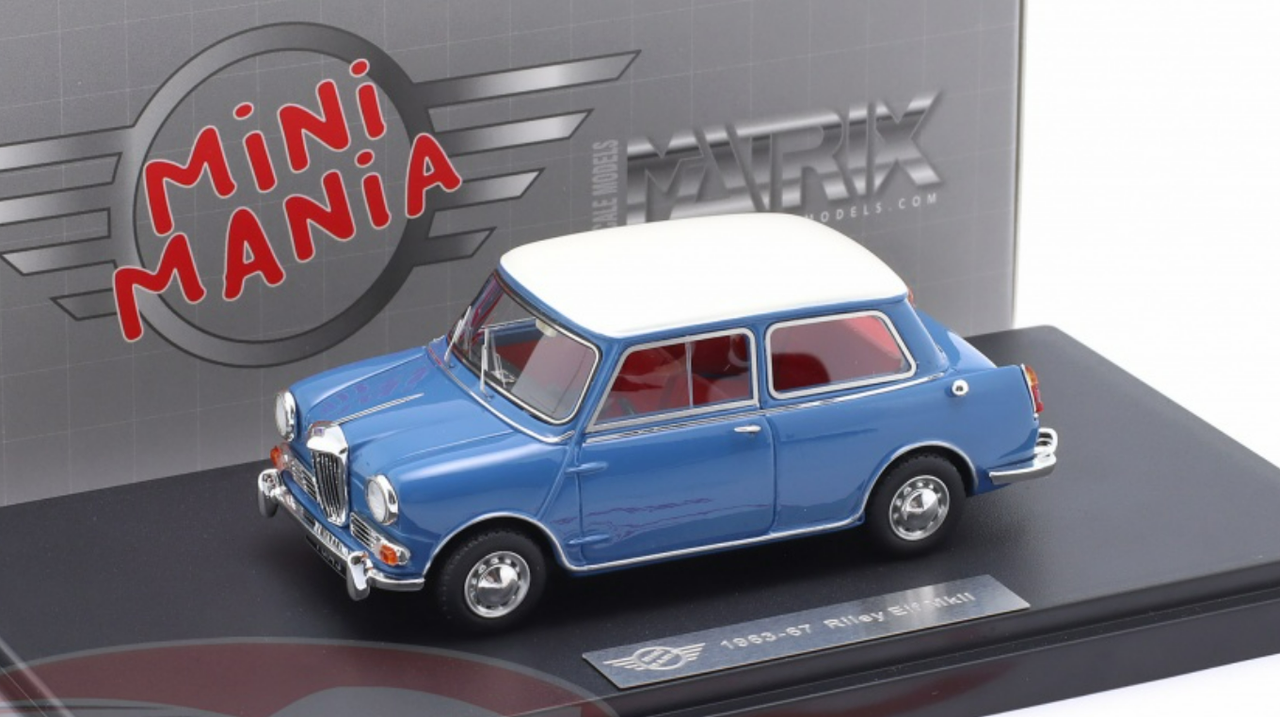 1/43 Matrix 1963-1967 Riley Elf MkII (Blue & White) Car Model