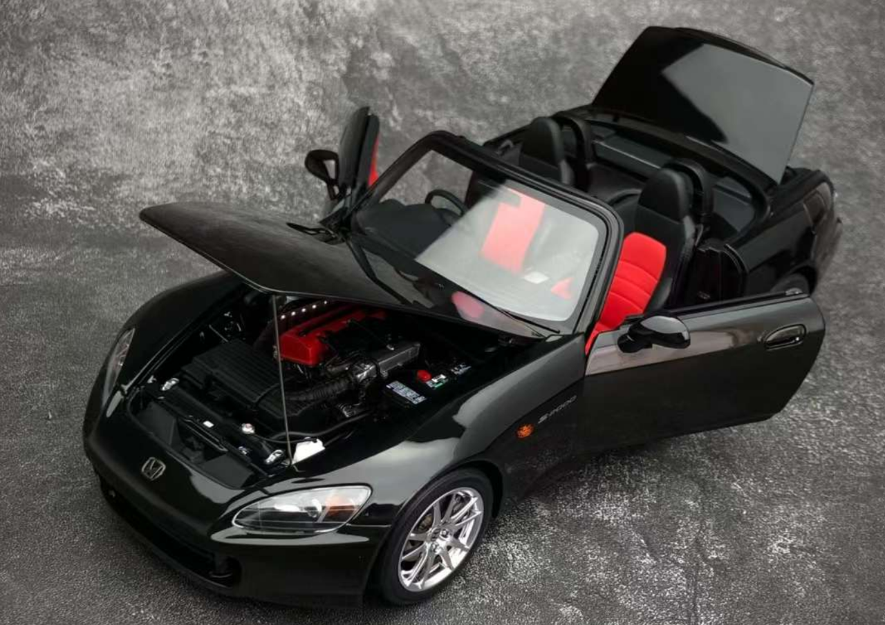 1/18 Motorhelix Honda S2000 AP2 (Berlina Black) Diecast Car Model