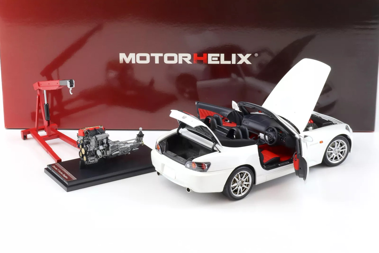 1/18 Motorhelix Honda S2000 AP2 (Grand Prix White) Diecast