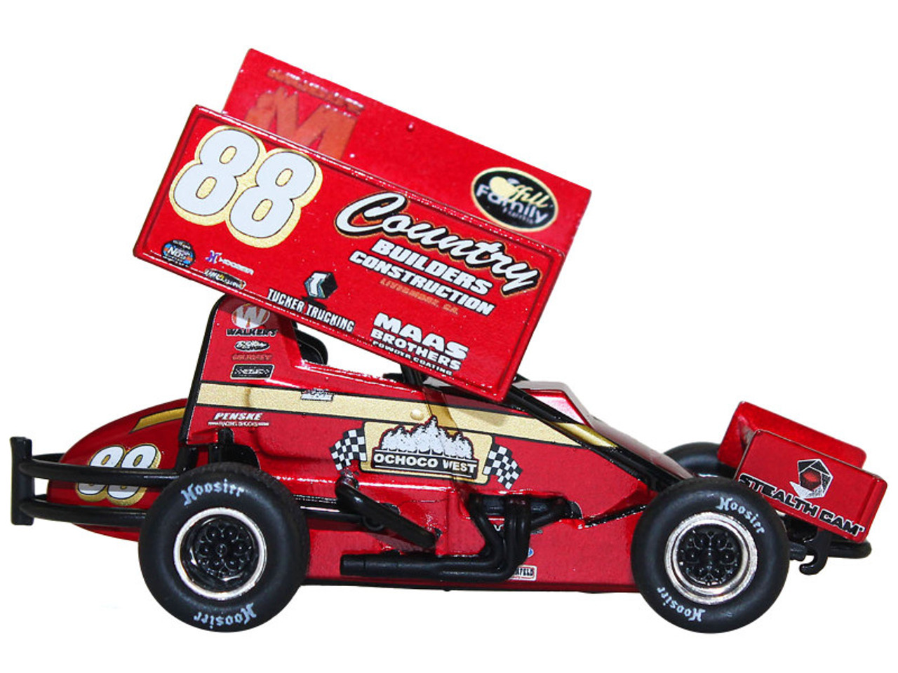 Winged Sprint Car #88 Austin McCarl "Country Builders Construction" Country Builders Racing "World of Outlaws" (2023) 1/50 Diecast Model Car by ACME