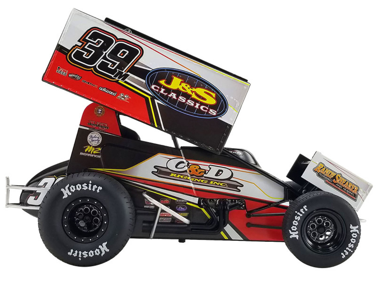 Winged Sprint Car #39M Anthony Macri "J&S Classics" Macri Motorsports "World of Outlaws" (2023) 1/18 Diecast Model Car by ACME