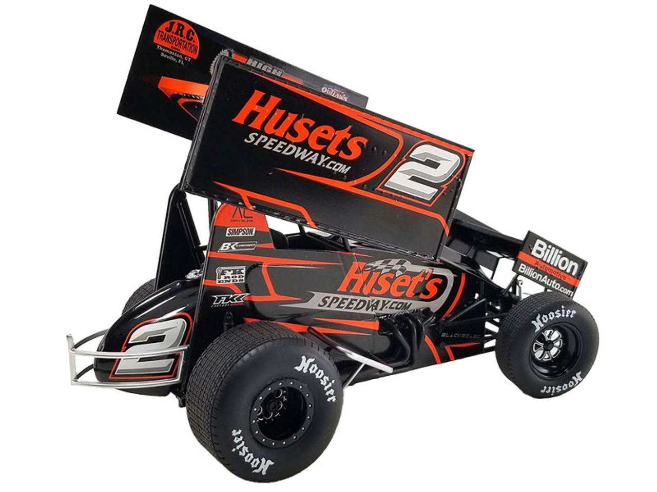 Winged Sprint Car #2 David Gravel "Huset's Speedway" Big Game Motorsports "World of Outlaws" (2023) 1/18 Diecast Model Car by ACME