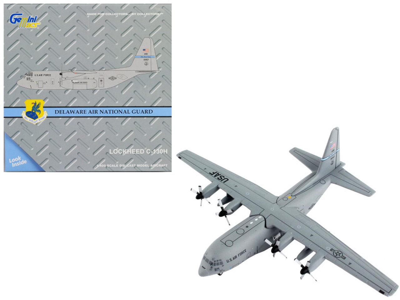 Gemini 1/400 Lockheed C-130H アメリカ空軍 限定版 Gemini Macs 1:400 Lockheed C-130H: U.S Air Force (Delaware