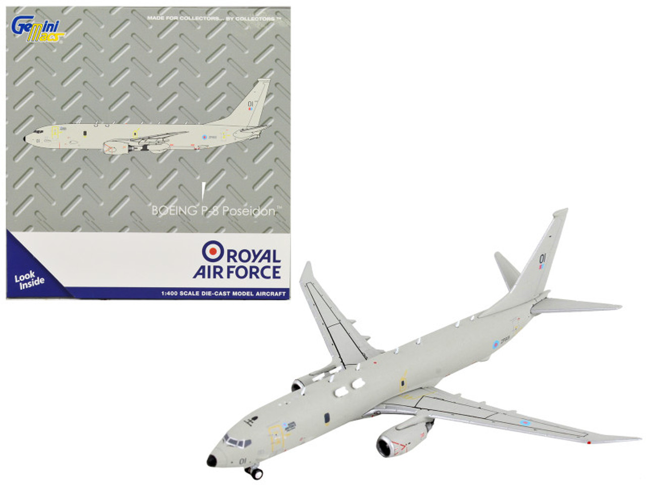 Boeing P-8 Poseidon Patrol Aircraft "Pride of Moray" Royal Air Force "Gemini Macs" Series 1/400 Diecast Model Airplane by GeminiJets