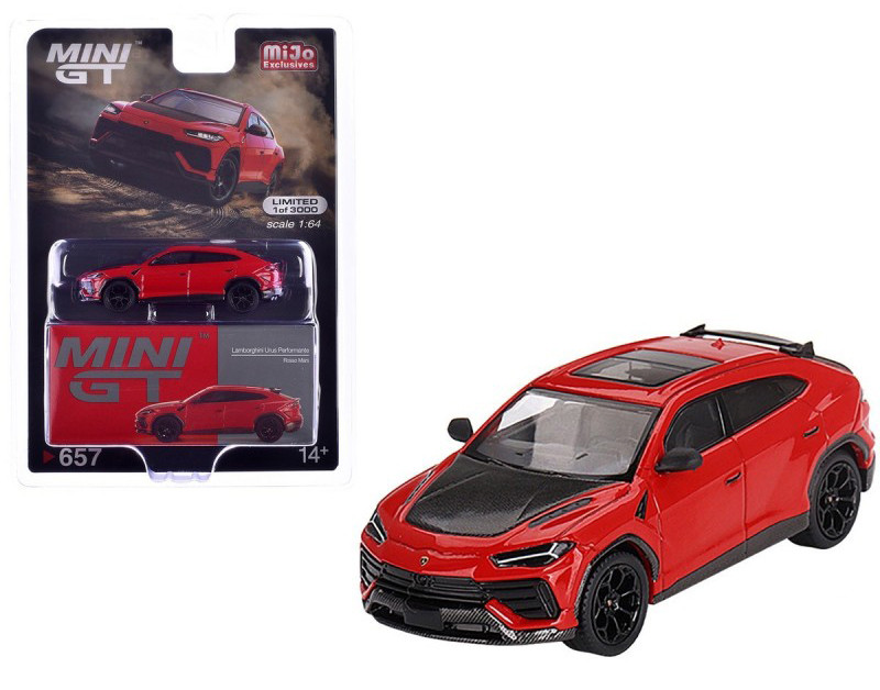MINI GT Lamborghini Urus 2台セット 1/64 Mini GT Lamborghini Urus Performante (Rosso Mars Red) Diecast