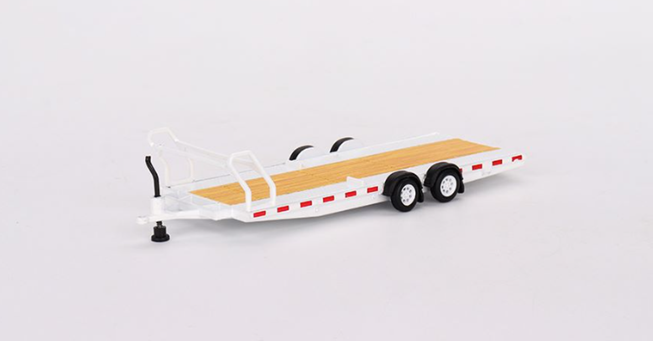 1/64 MINI GT Car Hauler Trailer White