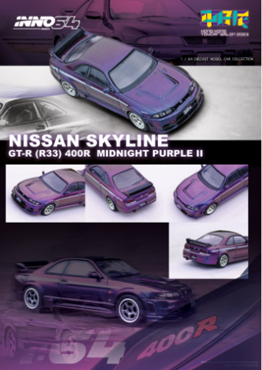 1/64 INNO MODEL NISSAN SKYLINE GT-R (R33) NISMO 400R Midnight Purple II