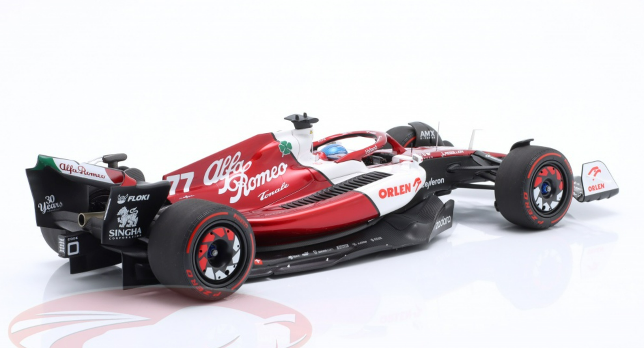 1/18 Minichamps 2022 Formula 1 Valtteri Bottas Alfa Romeo C42 #77 6th ...