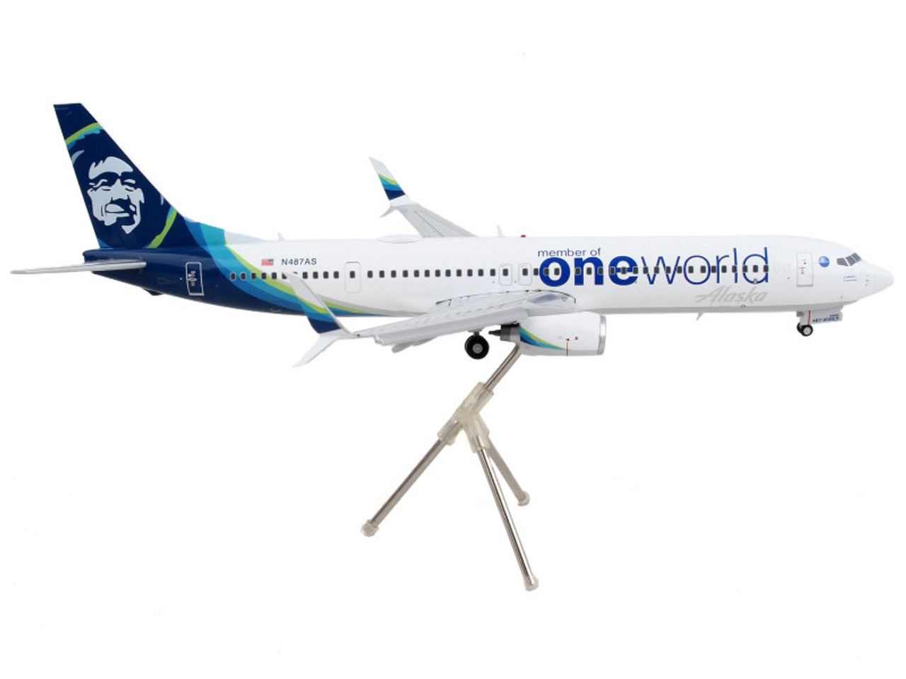 Boeing 737-900ER Commercial Aircraft with Flaps Down 